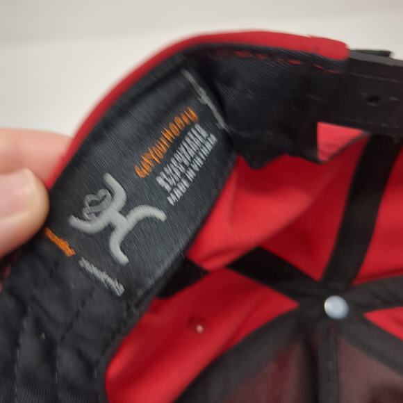 Hooey Brands Snapback 5 Panel Cap Red One Size Adjustable Embroidered 5 Panel - Picture 9 of 9